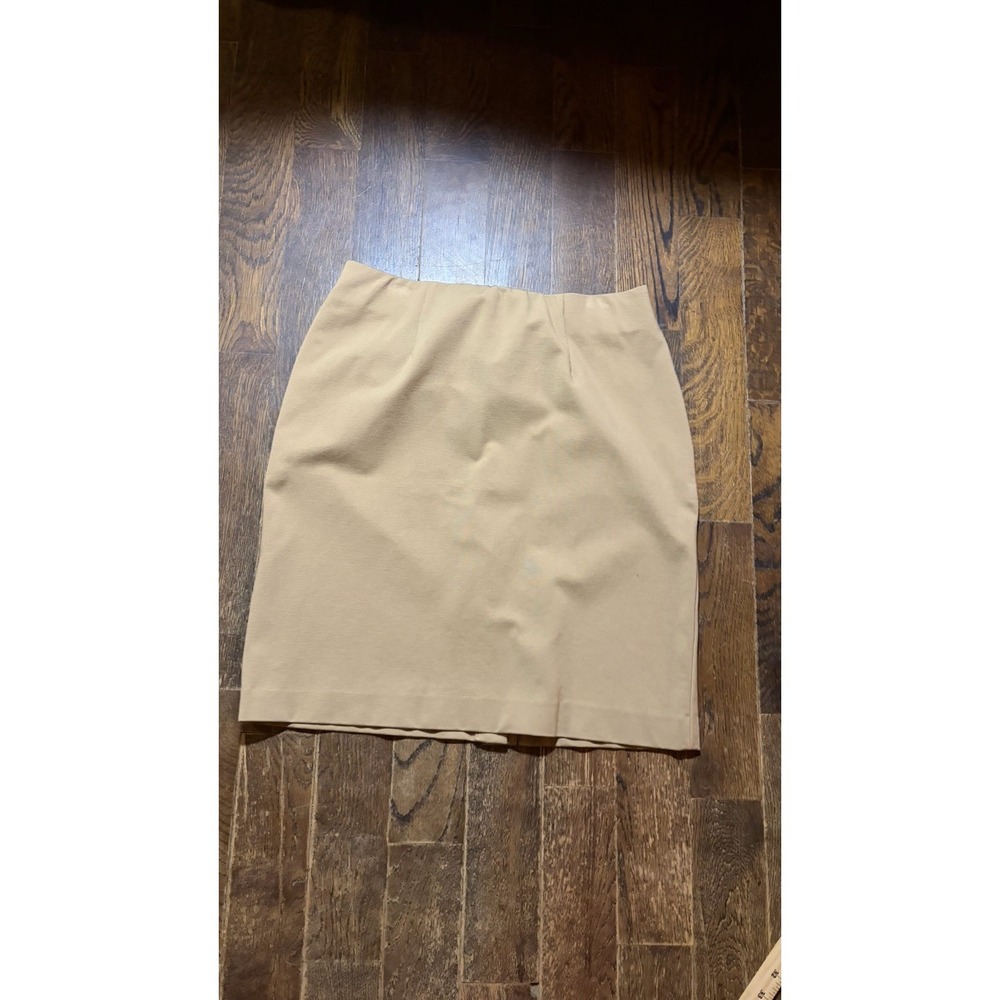 J.Jill Skirt Womens Camel Stretch Pencil Knee Length Viscose Blend Office Small